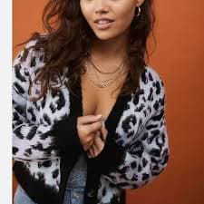 gorgeous y2k urban outfitter's purple & blue leopard... | Depop