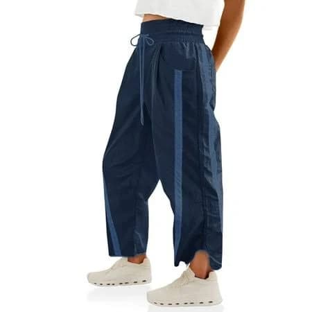 Popoship Women's Baggy Wide Leg Y2k Track Pants