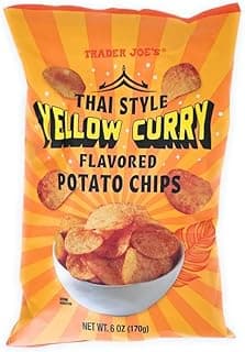 Trader Joe Thai Style Yellow Curry Flavored Potato Chips (1 Bag)
