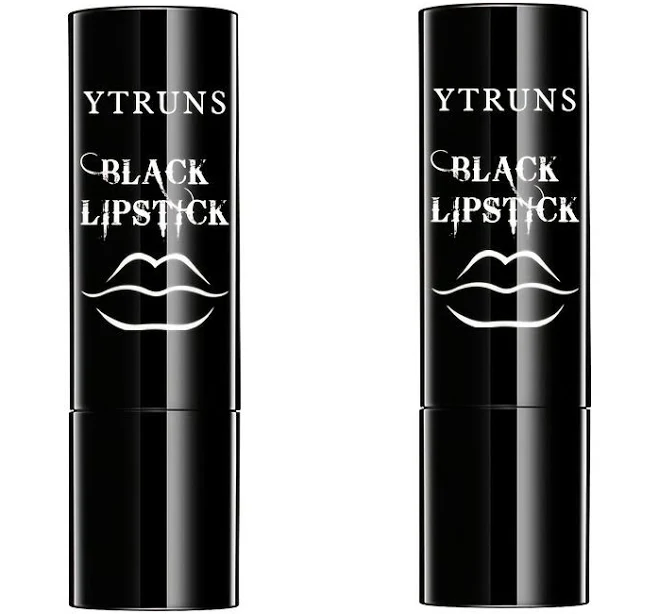 Black lipstick for women, Goth makeup, Matte Black Lipstick, Long-lasting Waterproof, No Creases, Black lipstick waterproof smudge proof, Gothic Dark