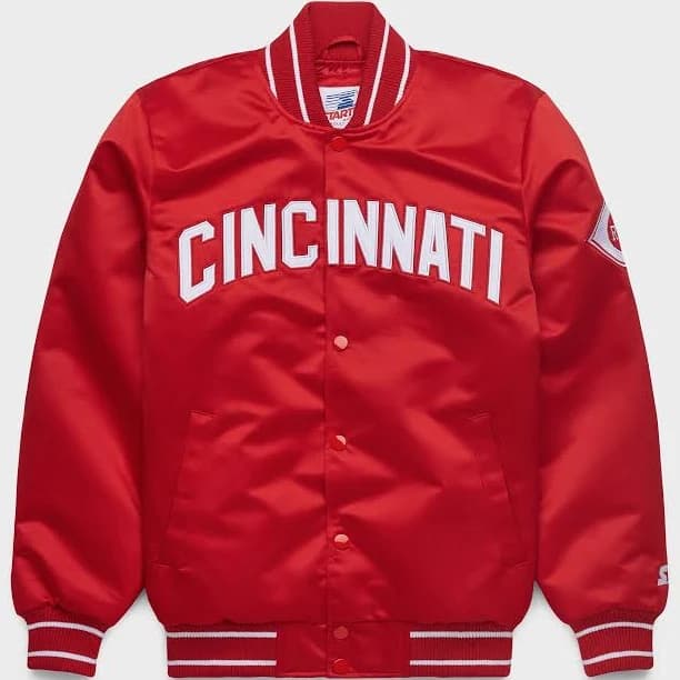 Homage x Starter Reds Heavyweight Satin Jacket