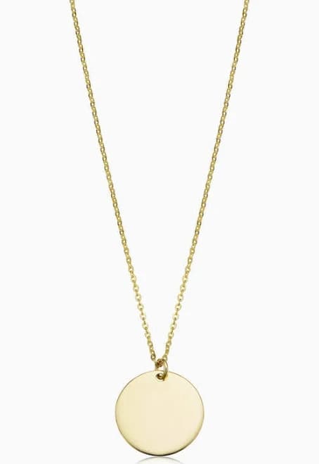 Oradina Women's 14k Solid Gold Manhattan Pendant Necklace