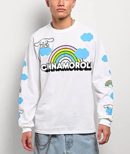 Hello Kitty & Friends Cinnamoroll Over The Rainbow Long Sleeve T-Shirt