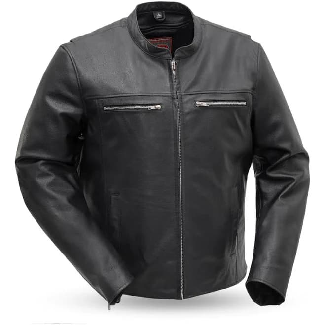 Rocky Men's Leather Motorcycle Jacket