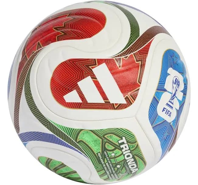 adidas FIFA World Cup 2026 Trionda Competition Ball - White/Solar Blue/Hi-Res Red/Flash Lime
