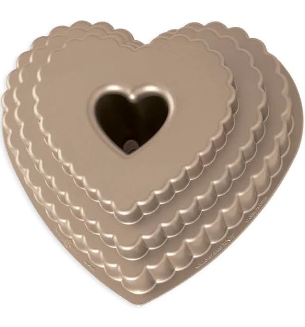 Nordic Ware Tiered Heart Bundt Pan