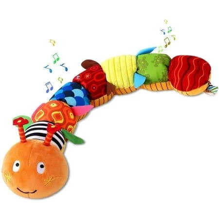 Baby Toys Sensory Soft Musical Caterpillar Rattle Infant Toy