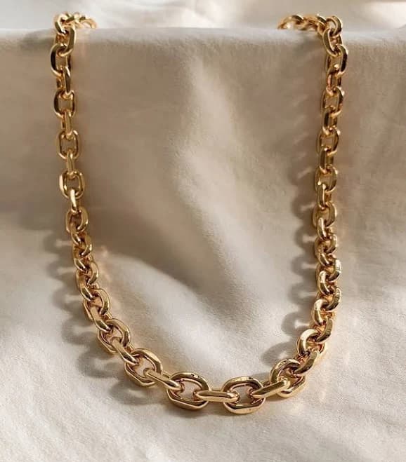 Chunky Gold Link Chain Necklace