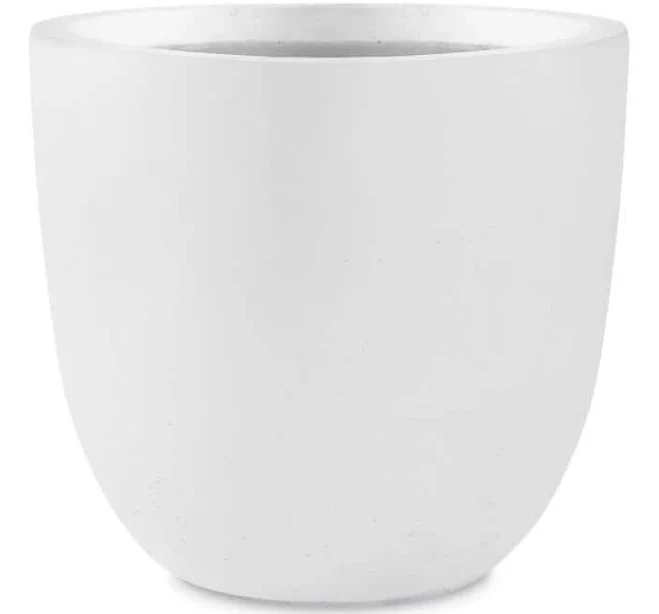 Kante 18 in. Pure White Concrete Outdoor Planter