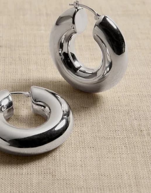 Aureus + Argent Women's Ravena Large Plump Hoops