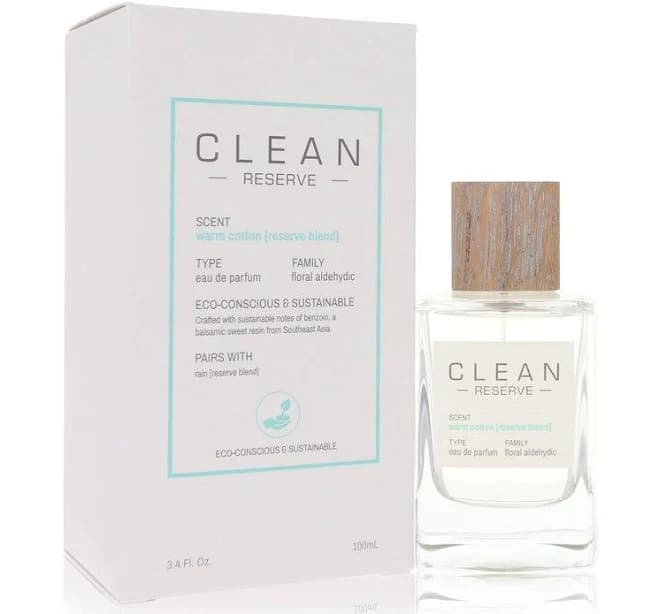 2pcs Combo Clean Reserve Warm Cotton by Clean Eau De Parfum Spray 3.4 oz Women