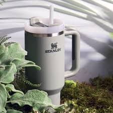 Stanley Quencher H2.0 Matte Handle Stainless Steel Vacuum Insulated Tumbler with Lid and Straw - 40OZ CREAM - Walmart.com