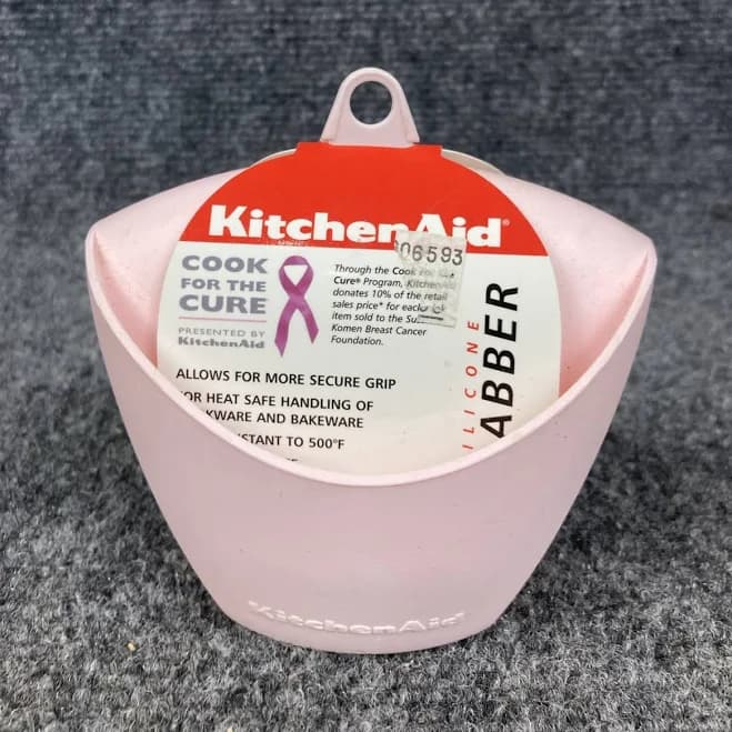 Kitchenaid Pink Susan G. Komen Silicone Cook Bakeware 4" Oven Grabber