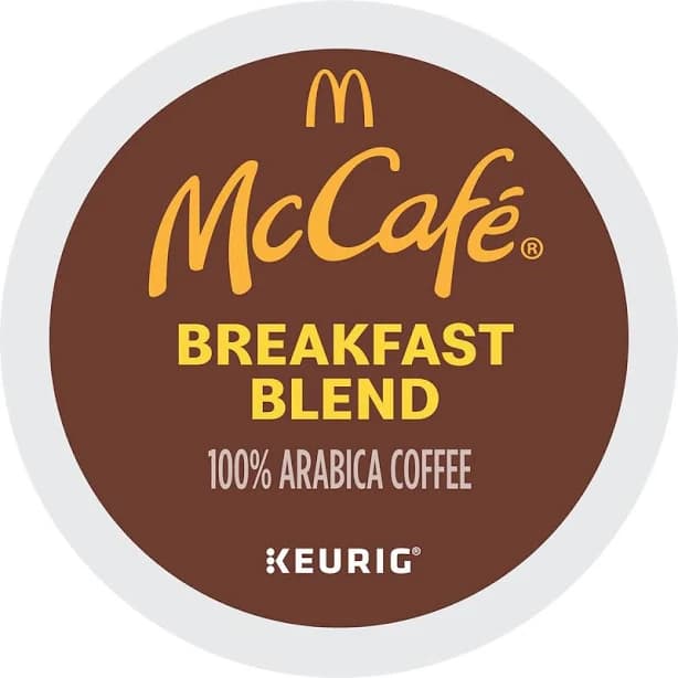 Mccafe Breakfast Blend Coffee K-Cup Pods Box 10 Count - Keurig Single Serve