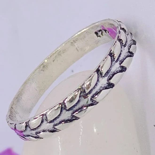 Sterling Silver Minimalist Braided Stacking Ring