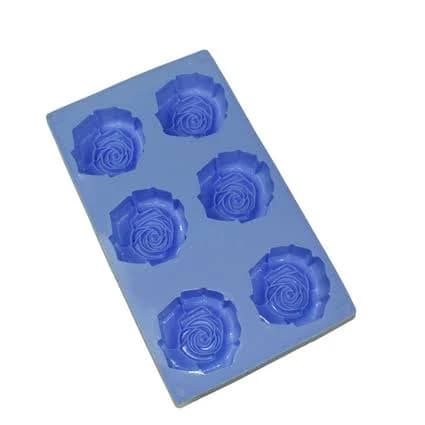 California Candle Supply Rose Silicone 6 Cavity Soap Mold