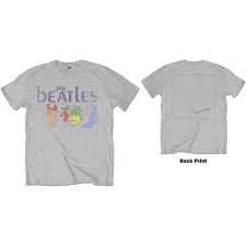 Beatles Adult T-Shirt: White Album Color Faces
