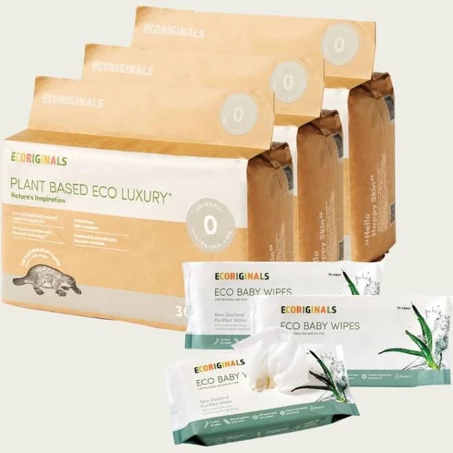 3 Packs of Diapers + 3 Packs of Wipes New Zealand