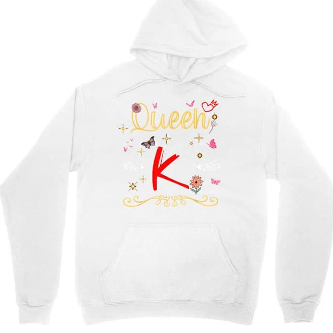 Artistshot Queen Letter K Initial Hoodie