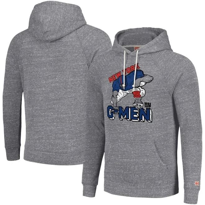 HOMAGE Unisex New York Giants Hyperlocal Raglan Pullover Hoodie