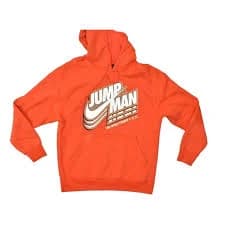 Jordan Jumpman Hoodie NBA World Champs Regular Size L Orange Sweatshirt Cotton