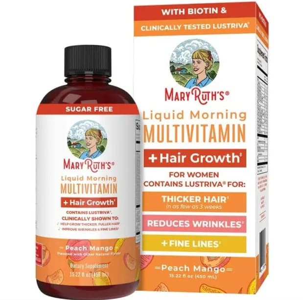 Maryruth's Liquid Multivitamin + Hair Growth-clinically Tested For