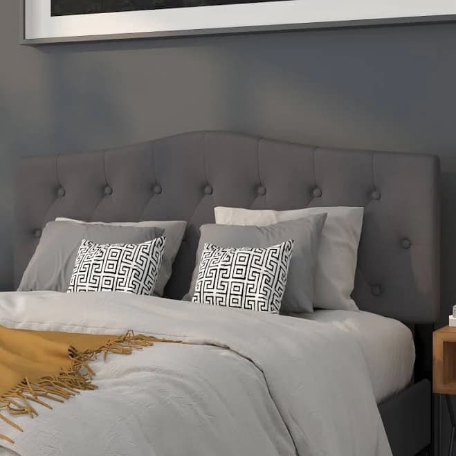 Flash Furniture Cambridge Tufted Upholstered Size Headboard Fabric