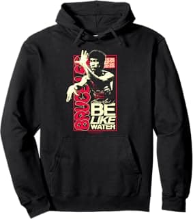 Be Like Water Retro Martial Arts Poster Pullover Hoodie