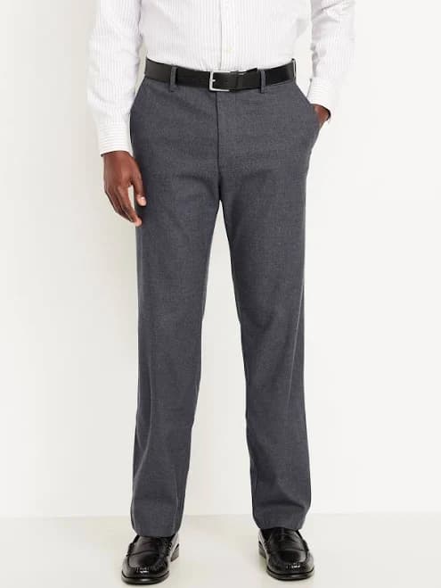 Old Navy Men's 90's Straight Textured Trouser Pants
