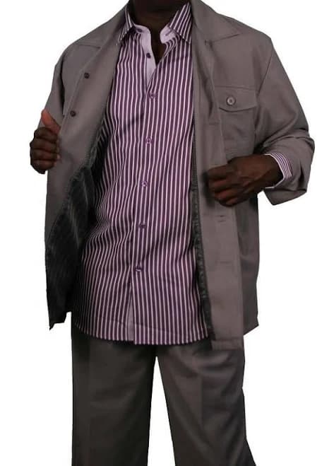 Veronesi Men's Wide Leg Leisure Casual Suit