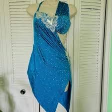 Dresses | Blue Latin Rhythm Dance Dress Costume Size S | Poshmark