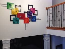 Contemporary Abstract Wall Sculpture, Parade of Color Wall Art, 65x39 by Art69 | eBay