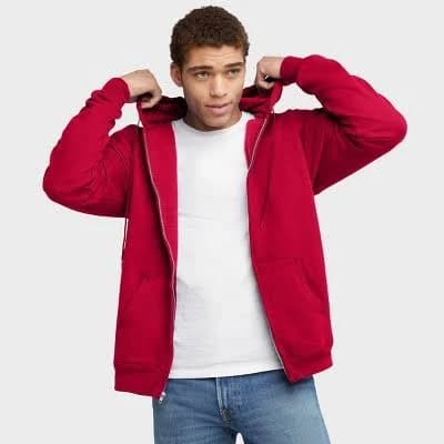 Hanes Ultimate Men's Cotton Heavyweight Full Zip Hoodie