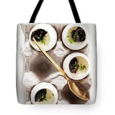 Creme Brulee With Truffles And Parmesan In Egg Shells Greeting Card by Danny Lerner