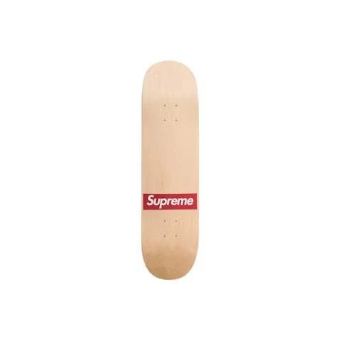 Supreme Routed Box Logo Skateboard Deck Natural