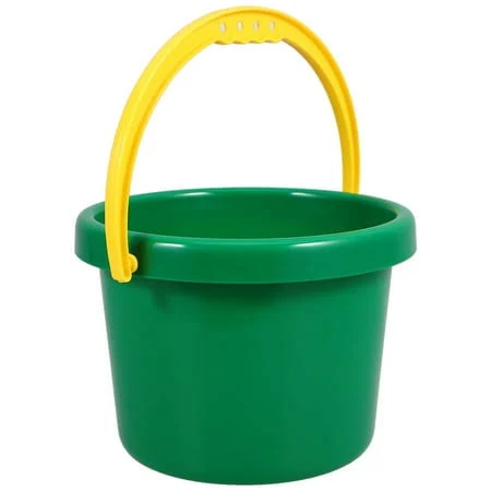 Raindrops Sand Bucket for Families Outdoor Activities Green PP 1Pcs, Size: 19.00