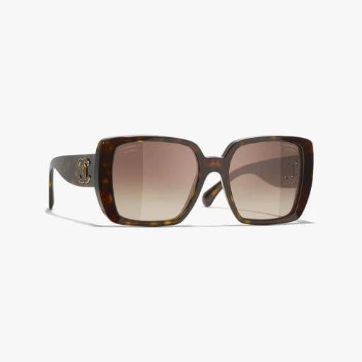 CHANEL Women's Square Acetate Polarized Sunglasses