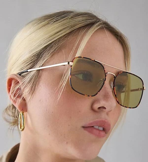 Urban Outfitters Women's Metal Aviator Sunglasses