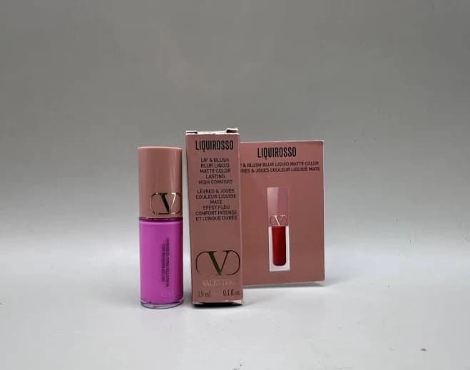 Valentino Lip&blush Blur Liquid Matte Color Lasting 302r Pink Is Punk