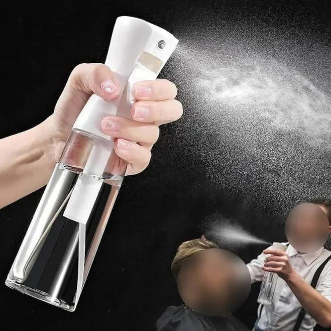 300ml Clear Hairdressing Spray Bottle, 1/2 Counts Hairdresser Styling Tools for Christmas Gift, Barber Spray Hair Watering Can, Hairdresser Styling