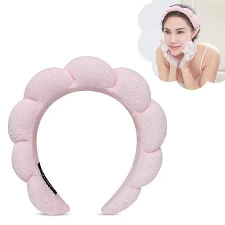Face Wash Headband, Soft Terry Cloth Headband for Washing Face, Stretch Hair Band (Pink), Size: 1 Pack