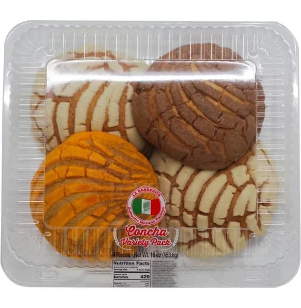 La Banderita Variety Conchas, 16 oz, 4 Count, Size: 4 ct