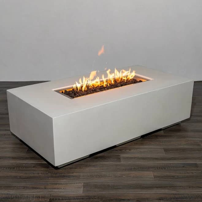 starfire designs 55" Rectangle Beton Concrete Gas Fire Pit