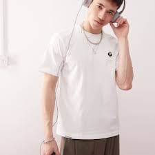 AAPE By A Bathing Ape spades logo T-shirt in white | ASOS