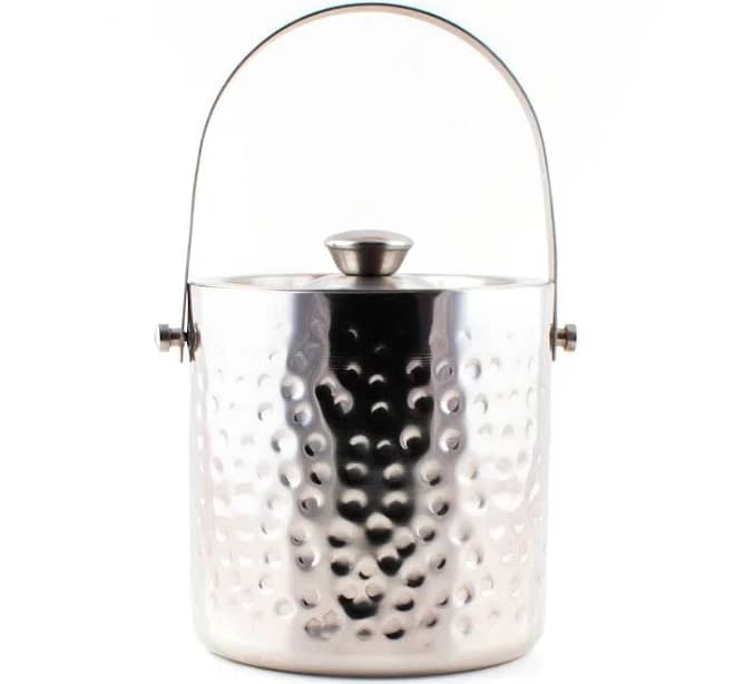 BarConic Hammered Double Wall Ice Bucket