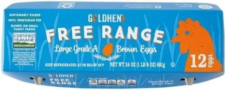 Goldhen Free Range Grade A Large Brown Eggs Limit 2 per order (12 ct) | ALDI