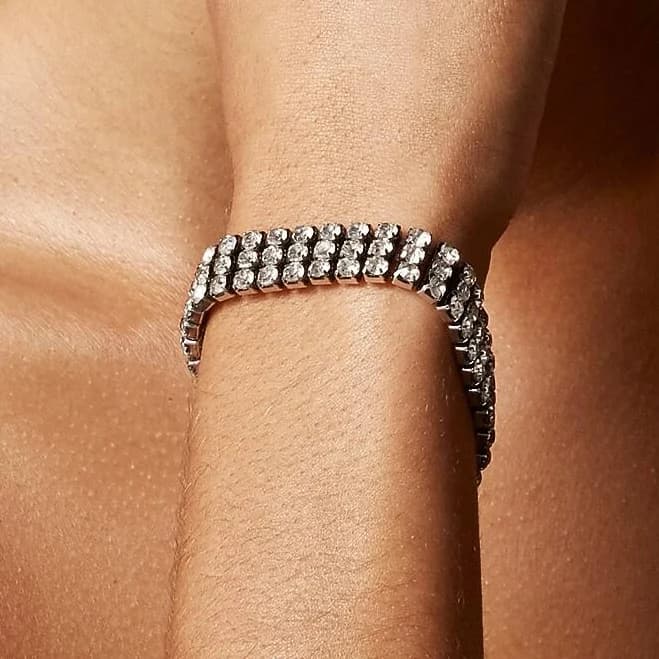 J.Crew Women's Cupchain Crystal Bracelet