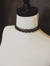 Gunmetal Chain Choker - Etsy