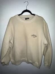 Crewneck Sweatshirt White Fox Beige, Size M