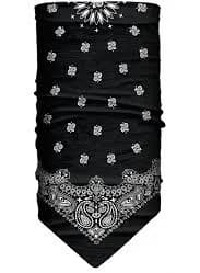Black Paisley Bandana Tube
